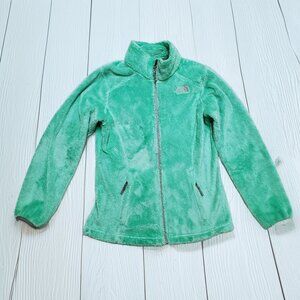 The North Face Osito Fuzzy Green Jacket Size 14-16 L